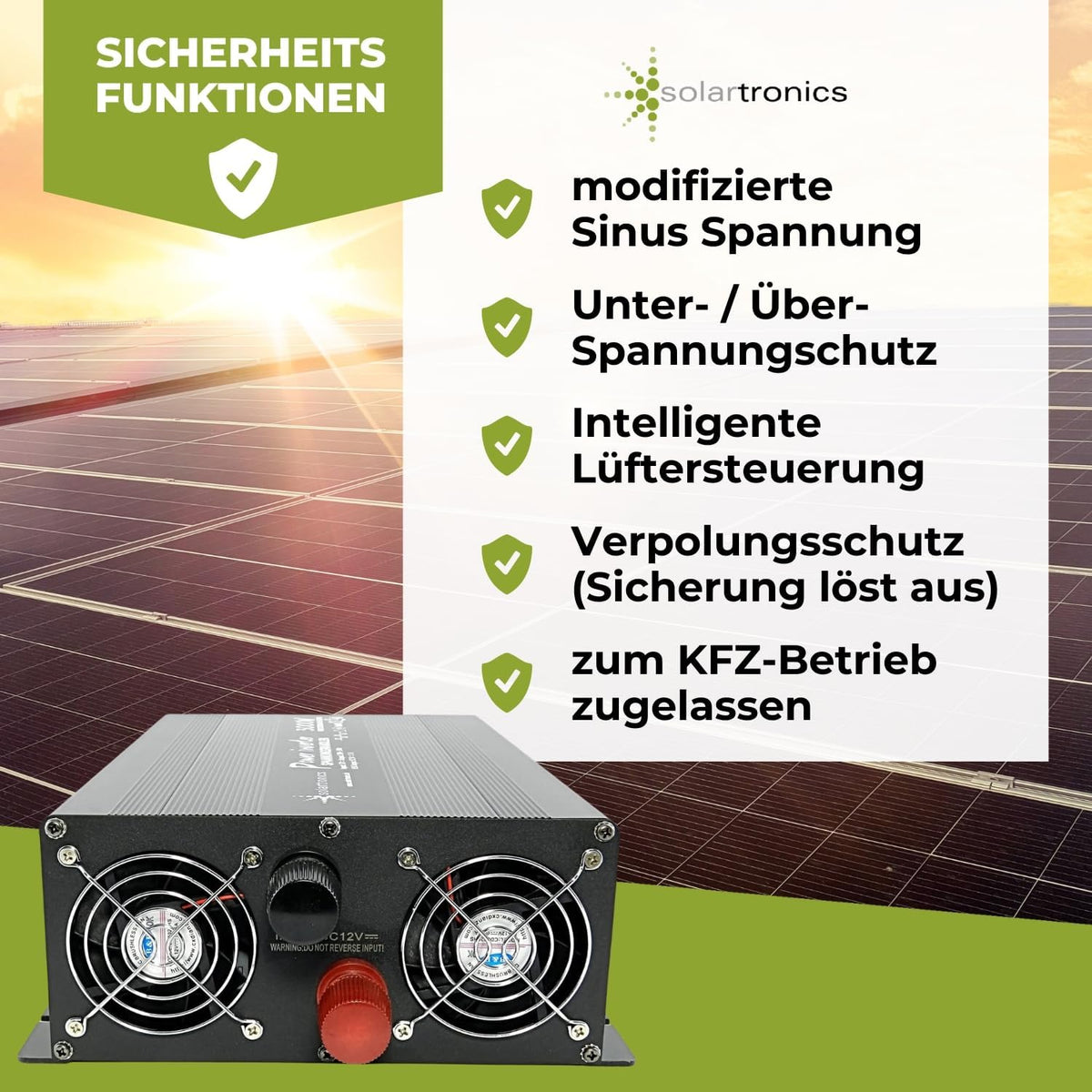 Spanningsomvormer 3000 Watt 12-230 V