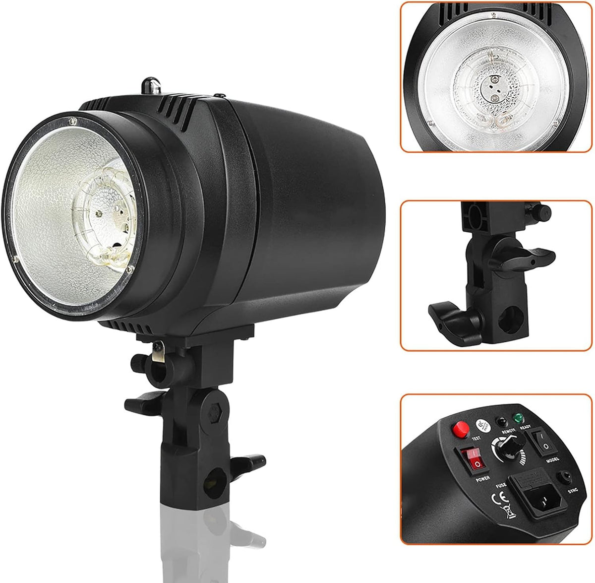 Photo Studio Strobe Flash Light Monolight GY 180 180W 5500K GN38 Mini Fotografie Studio Strobe Photo Flash Light Black