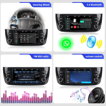 Autoradio – Car Stereo – Auto Multimedia – Inbouw Radio – Dashboard Radio – Draadloze CarPlay & Android Auto – 7-Inch IPS Touchscreen