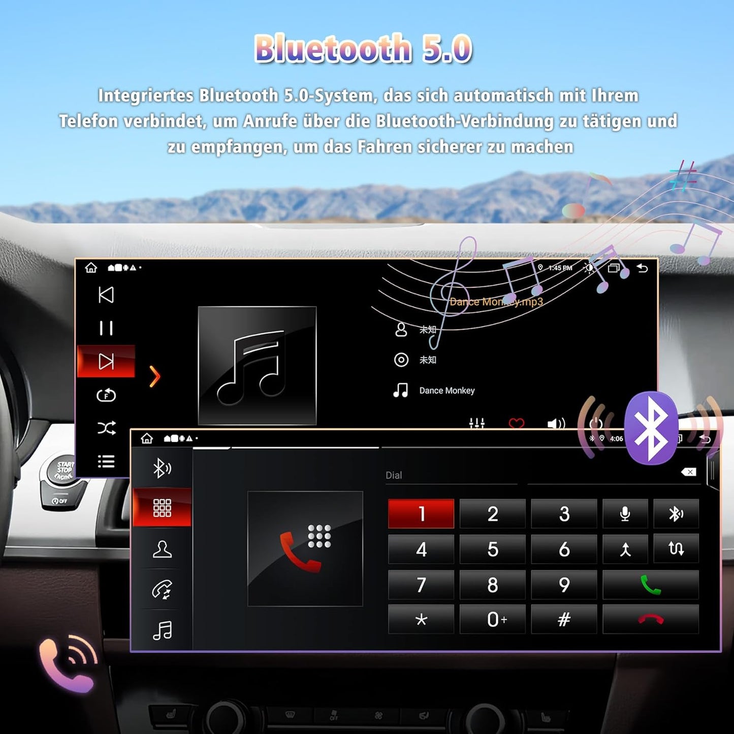 Android 14 autoradio met 10,25 inch touchscreen voor BMW 5-serie F10/F11 (2010-2012) – draadloos CarPlay/Android Auto, OEM-onderdelen, IPS HD-scherm, GPS, Mirror Link, alleen CIC-systeem
