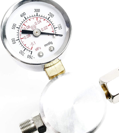 Vacuümpomp – Membraanpomp – Vacuümdiaphragmapomp – Olievrije Vacuümpomp – Airconditioning Pomp – Waterafscheider – Onderhoudsvrij – Drukmeter