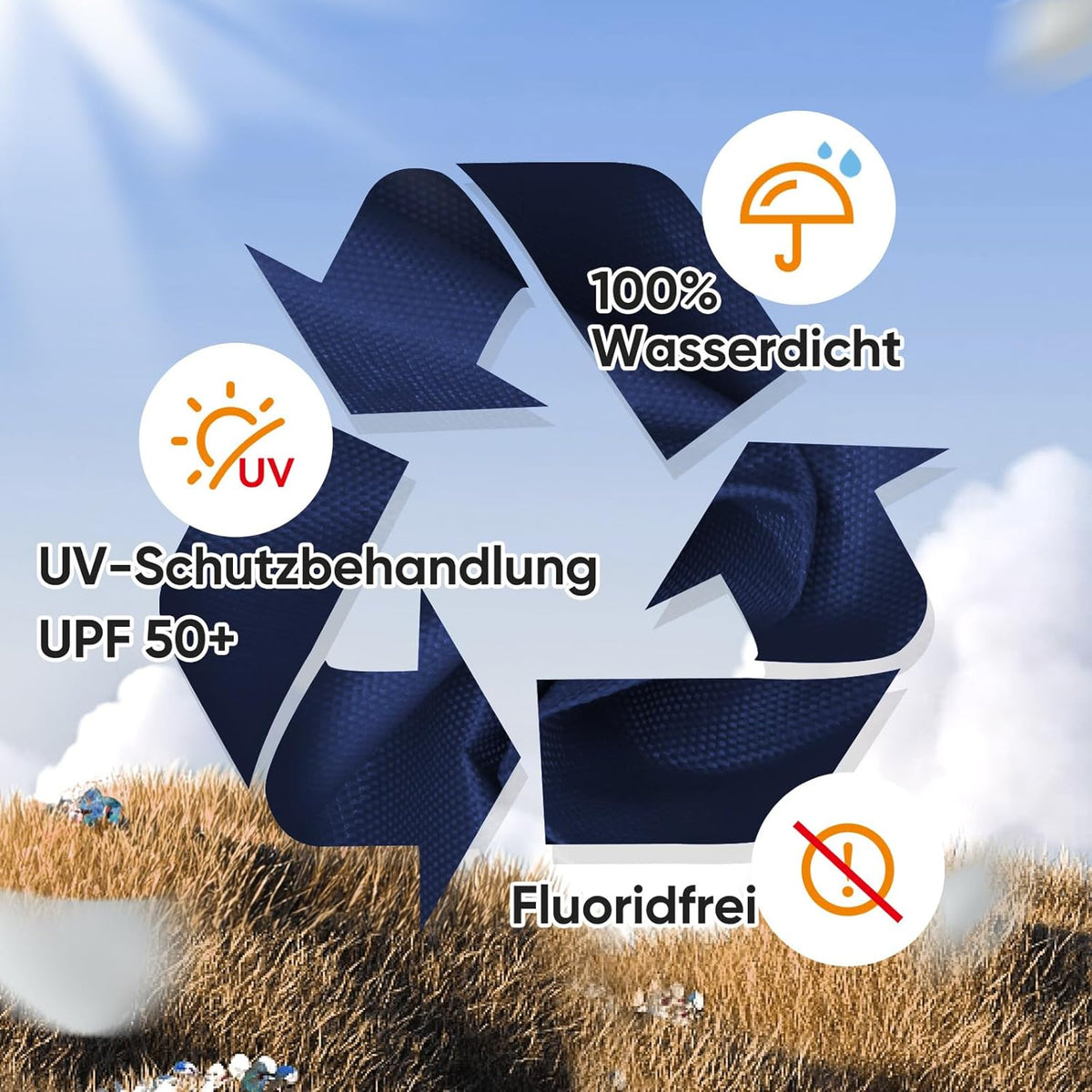 Quictent Paviljoen, 3 x 3 cm, met 4 zijpanelen, vouwpaviljoen met ventilatie, waterdicht, stabiel, winterbestendig, pop-up tuinpaviljoen met 4 zandzakken en roltas, blauw