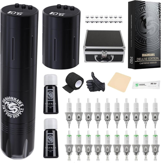 Extreme Tattoo Kit Mast D10 Tattoo Machine Pen Battery Wireless Power Supply Tattoo Needles Tattoo Supply