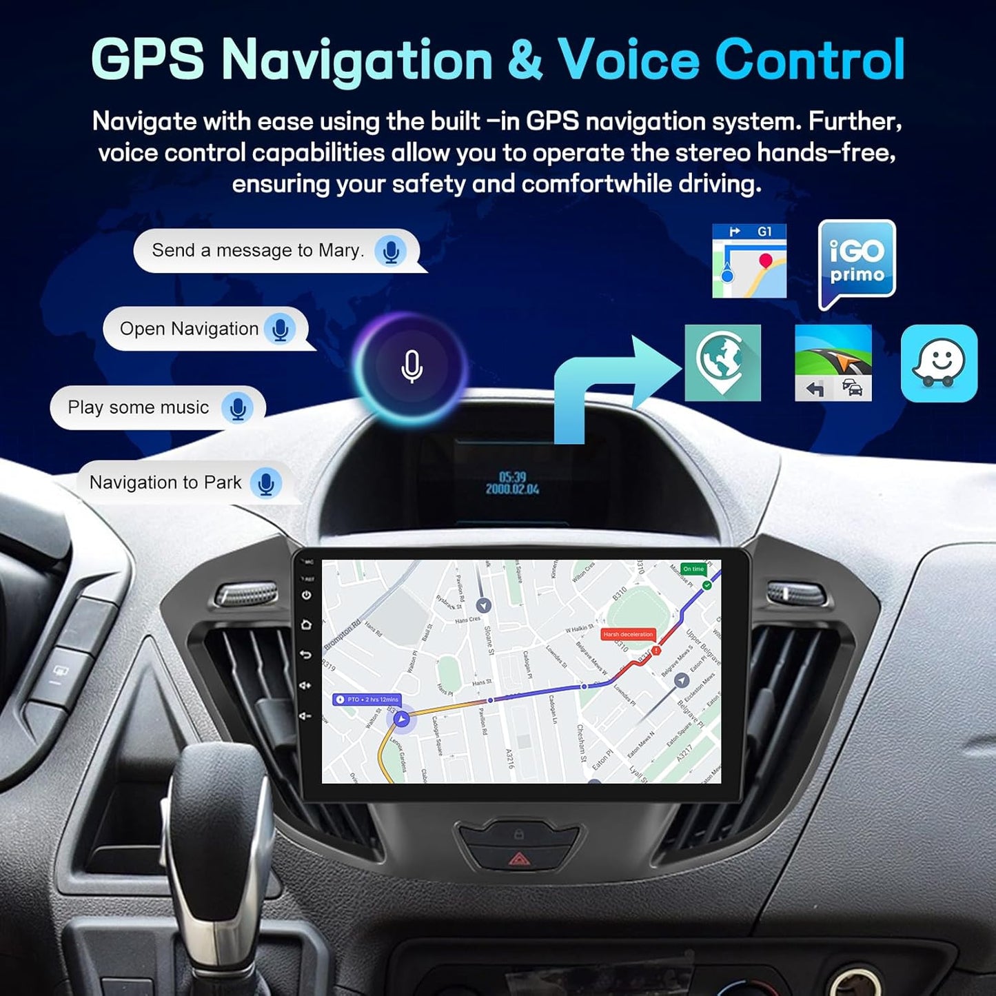 Upgrade Autoradio – Android Headunit – Multimedia Radio – Navigatiesysteem – Touchscreen Stereo – 9 Inch Display – Wireless CarPlay & Android Auto – GPS Navigatie & WiFi