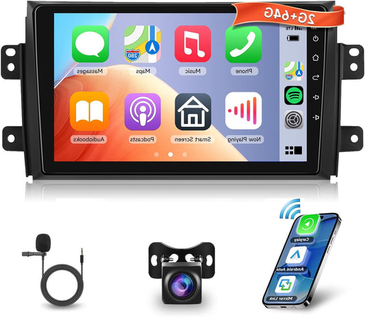Autoradio – Auto Radio – Multimedia Speler – Car Stereo – Navigatiesysteem – Android 13 OS – 9 Inch HD Touchscreen