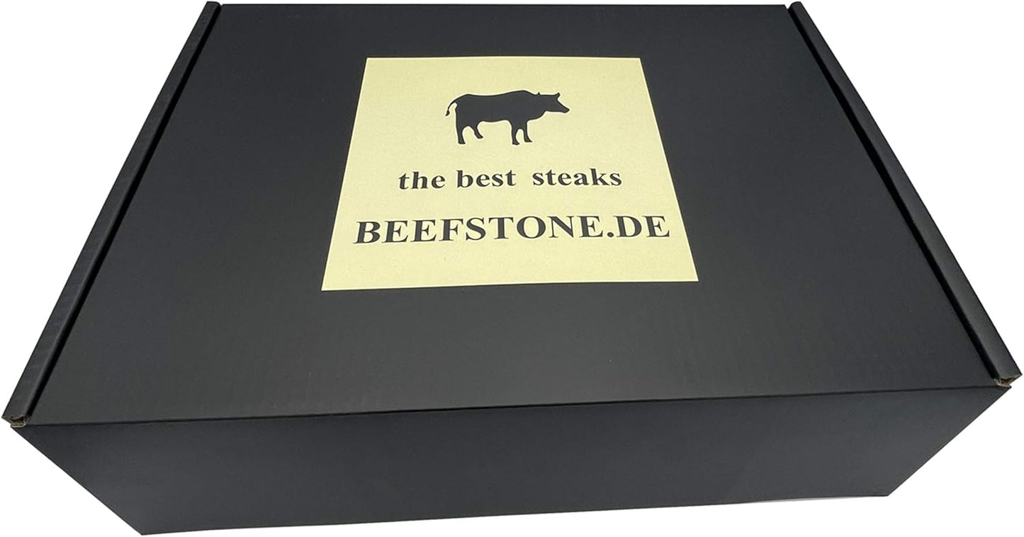 Lavasteen Steakbord – Hot Stone – Hete Steen – Steengrill Set – Steaksteen – 7-Delige Set Met Bamboeplank En Porseleinen Schaaltjes – 3 Cm Dik En Warmtebestendig Tot 280-320°C