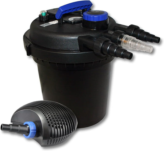 SunSun filterset voor 10.000 l met UVC 11 W, ECO-pomp 20 W drukfilter vijver set