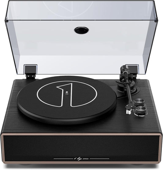 Platenspeler – Draaitafel – Vinylspeler – HiFi Platenspeler – All In One Platenspeler – Ingebouwde Speakers – 33/45 RPM