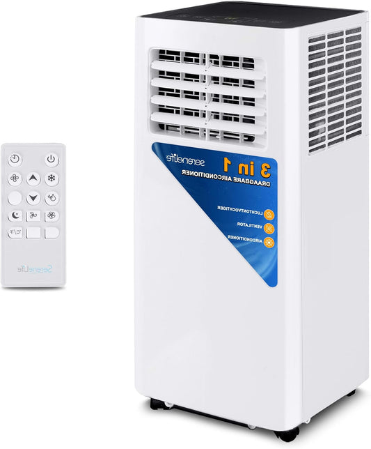 Draagbare Airconditioner – Mobiele Airco – Air Cooler – Ontvochtiger – Luchtbevochtiger – Wi-Fi Bedienbaar – 9.000 BTU Koeling – Ontvochtigt 1,1 Liter/uur