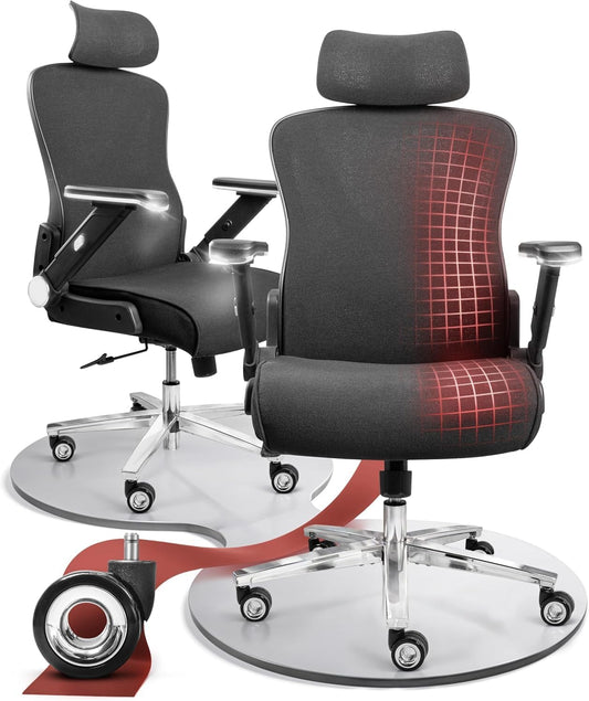 Bureaustoel – Office Chair – Gamestoel – Computerstoel – Kantoorstoel – Ergonomisch Mesh – Verstelbare Armleuningen – Draagkracht 200 kg