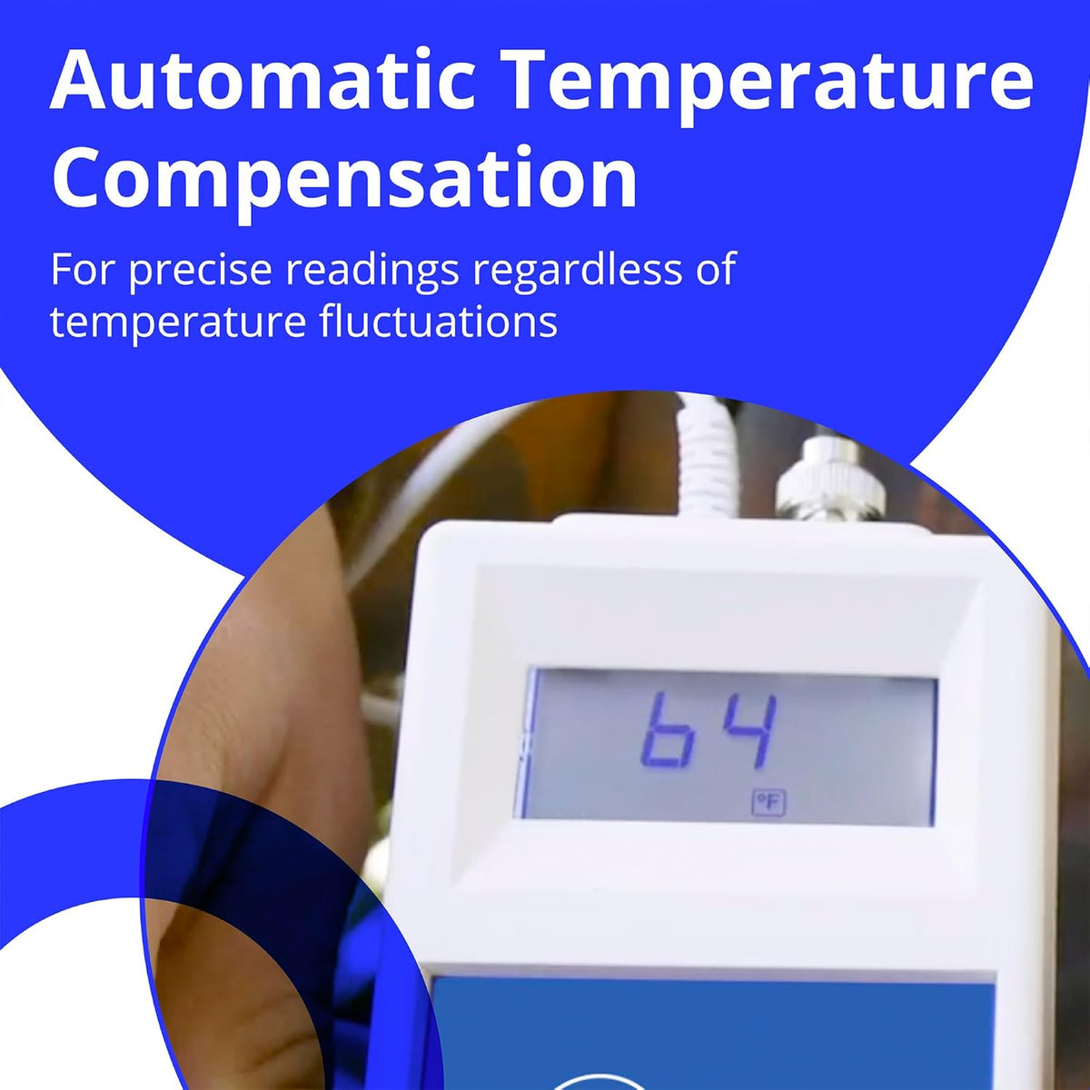 Bluelab METCOMPLUS Combo Meter PLUS for pH, Temperature, and Conductivity, Easy Calibration, Works in Rockwool and Soil