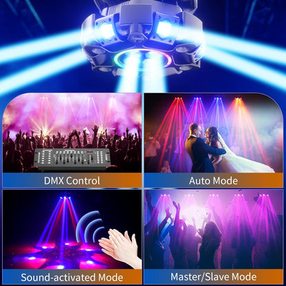 Moving Head LED 180W Beam Disco Light RGBW Party Light dmx podiumverlichting DJ verlichting voor bar pub club bruiloft Kerstmis