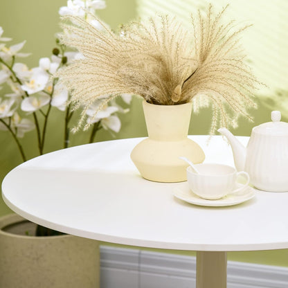 Ronde Eettafel – Keukentafel – Bistrotafel – Bartafel – Koffietafel – Compact Ontwerp Ø80 cm – Stevig MDF Tafelblad