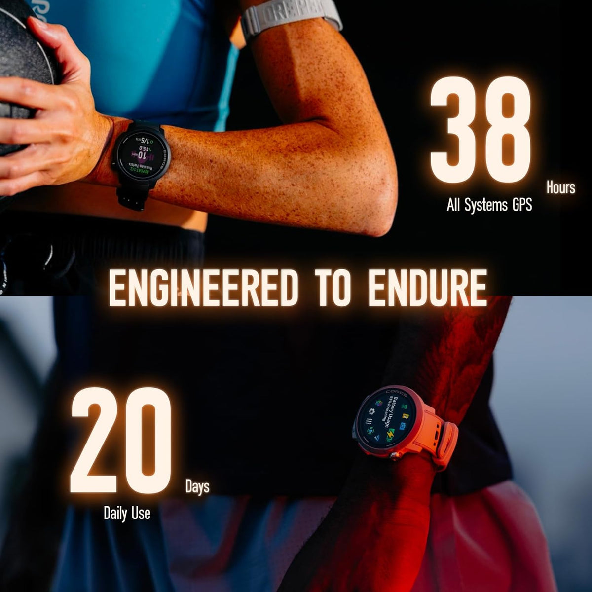 COROS PACE Pro GPS-SPORTHORLOGE, 1,3-inch AMOLED-touchscreen, snelste processor in zijn klasse, batterijduur van 20 dagen, navigatie met wereldwijde offline kaarten, slaapregistratie (Grijs)