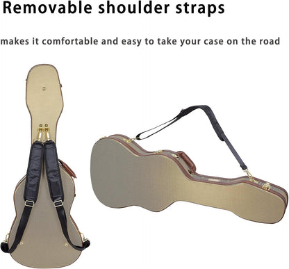Crossrock Hard-Shell Houten Koffer voor Telecaster en Stratocaster Stijl Elektrische Gitaren met Verwijderbare Schouderriemen-Tweed (CRW700STTW), Tweed, Elektrische St