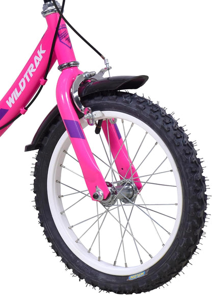 WildTrak Meisjes WT006 10.5X16 SGL roze fiets, 16" wiel