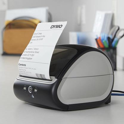 DYMO LabelWriter 5XL labelprinter | Automatische labelherkenning | Prints Extra-Wide Shipping Labels van Amazon, DHL & Meer | Perfect voor e-commerce verkopers | UK 3-polige stekker