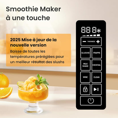 Slushie Machine, 2L Slushmachine voor thuis met zelfreiniging, geen ijs nodig, 5 voorgeprogrammeerde programma's, Frozen slushies, Margarita's, Frappés, Milkshakes (versie 2025)
