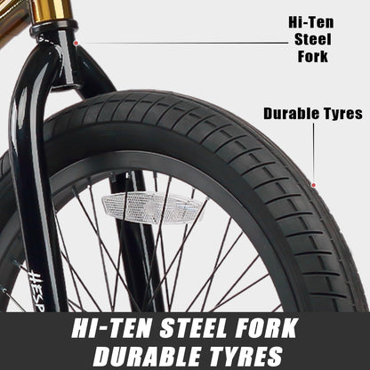 AVASTA Hesper 20 inch kinderfiets, Freestyle BMX-fietsen voor jongens en beginners van 6, 7, 8, 9, 10, 11, 12, 13, 14 jaar, verschillende kleuren