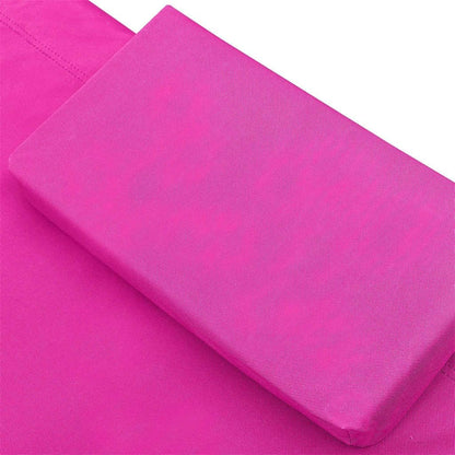 Outdoor Ligstoel – Zonnebed – Tuinstoel – Strandstoel – Relaxstoel – Roze – Weerbestendig Oxford Stof – Stabiel Gepoedercoat Staal