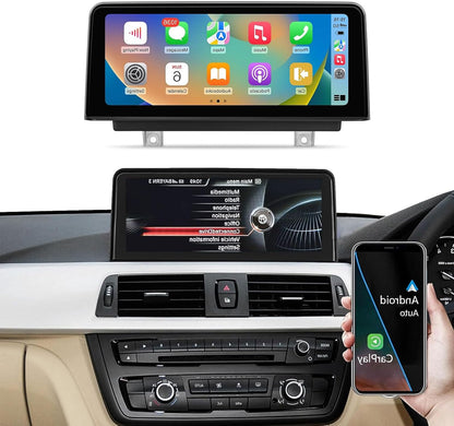 10,25 Inch Touchscreen Autoradio – Draadloze Multimedia Speler – CarPlay Android Auto Receiver – BMW 3 Serie 4 Serie (2012-2015) – Hoge Resolutie 1920x720 – Originele Functies Behouden - QUORE