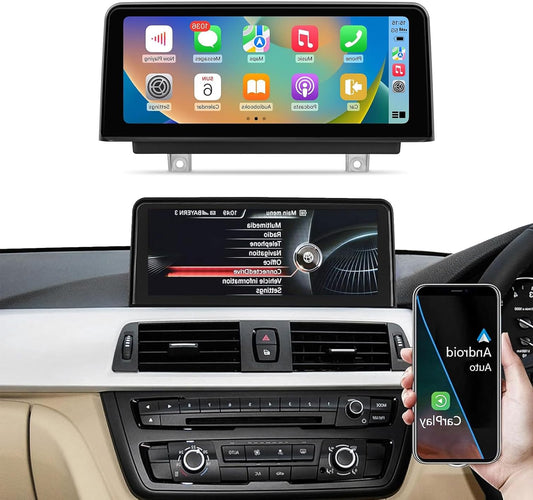 10,25 Inch Touchscreen Autoradio – Draadloze Multimedia Speler – CarPlay Android Auto Receiver – BMW 3 Serie 4 Serie (2012-2015) – Hoge Resolutie 1920x720 – Originele Functies Behouden - QUORE