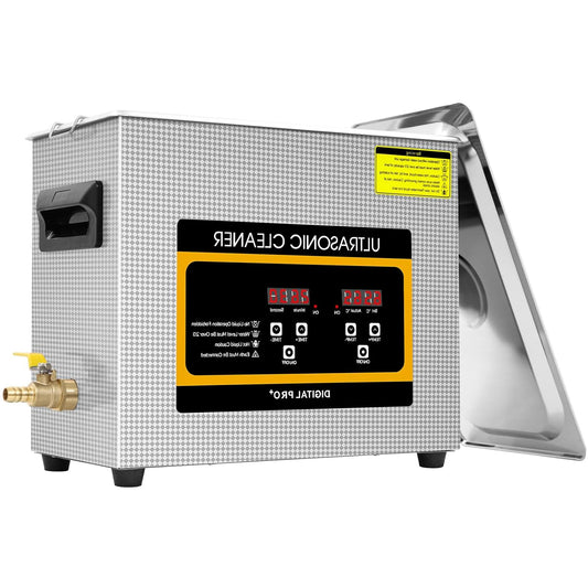 Ultrasone Reiniger – Ultrasoon Reinigingsapparaat – Sieradenreiniger – Laboratoriumreiniger – Tandheelkundige Reiniger – 6,5 Liter Inhoud – Instelbare Tijd en Temperatuur