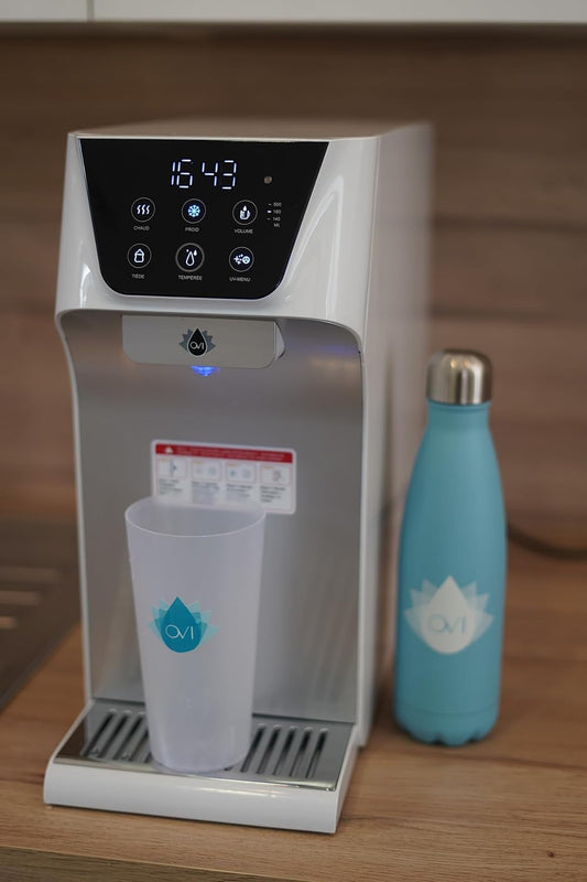 Waterbar – Waterdispenser – Waterkoeler – Waterfontein – Drinkwaterdispenser – Aansluiting Op Het Waternet – 3-Filtersysteem Voor Koud, Warm En Lauw Water
