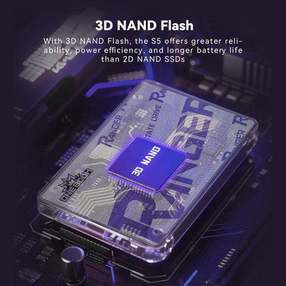 KingSpec OneBoom 1TB SSD 2,5 inch SATA III interne solid-state drive, 550 MB/s leessnelheid, 3D NAND Flash, SATA3 6 Gb/s, voor pc, laptop en PS4-upgrade