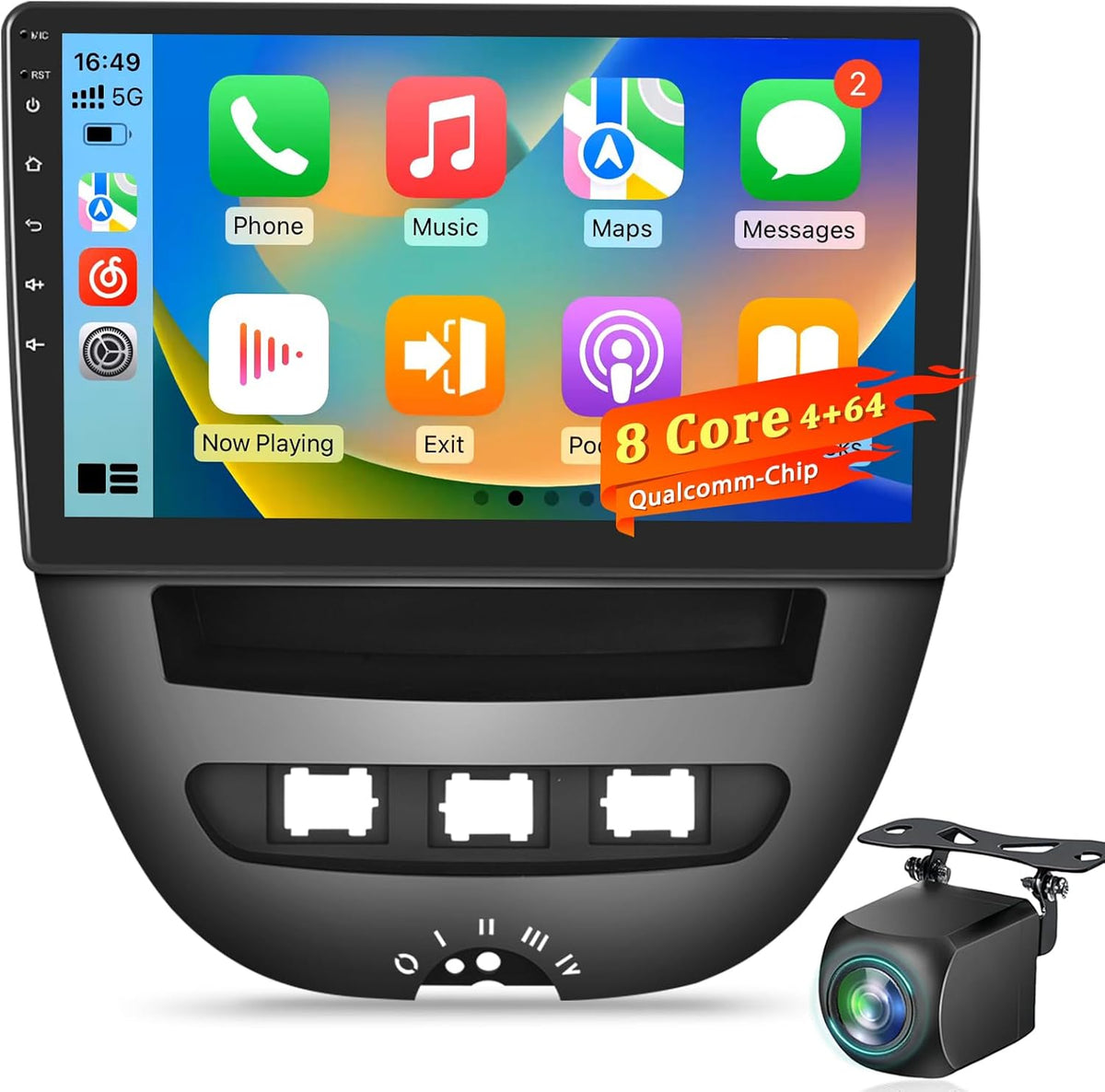 Android Autoradio – Multimedia Speler – Auto Radio Systeem – Inbouw Radio – Head Unit – 10 Inch IPS Touchscreen – Wireless CarPlay & Android Auto