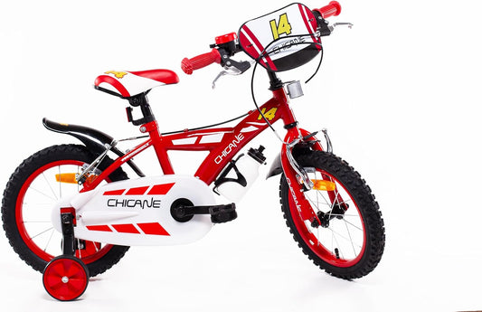 SCH Chicane fiets, kinderfiets, rood, 14 inch