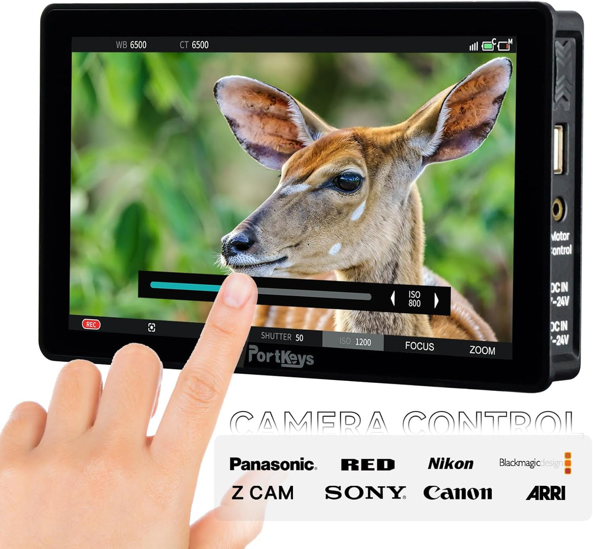 7 Inch Field Monitor – Cameramonitor – Videomonitor – Extern Scherm – HDMI/SDI Monitor – 2200 Nits Daglichtzichtbaarheid – Touchscreen Camerabediening