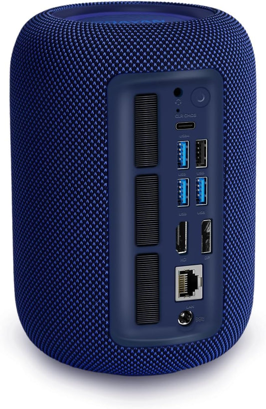 Mini PC, AMD Ryzen 5 7640HS Mini Computer, 16GB DDR5 512GB SSD Micro Desktop Computer 4K Drievoudig Scherm HDMI+DP+USB4/Interne luidsprekers/2,5G LAN/WiFi6 Voor Gaming/Kantoor/Thuis