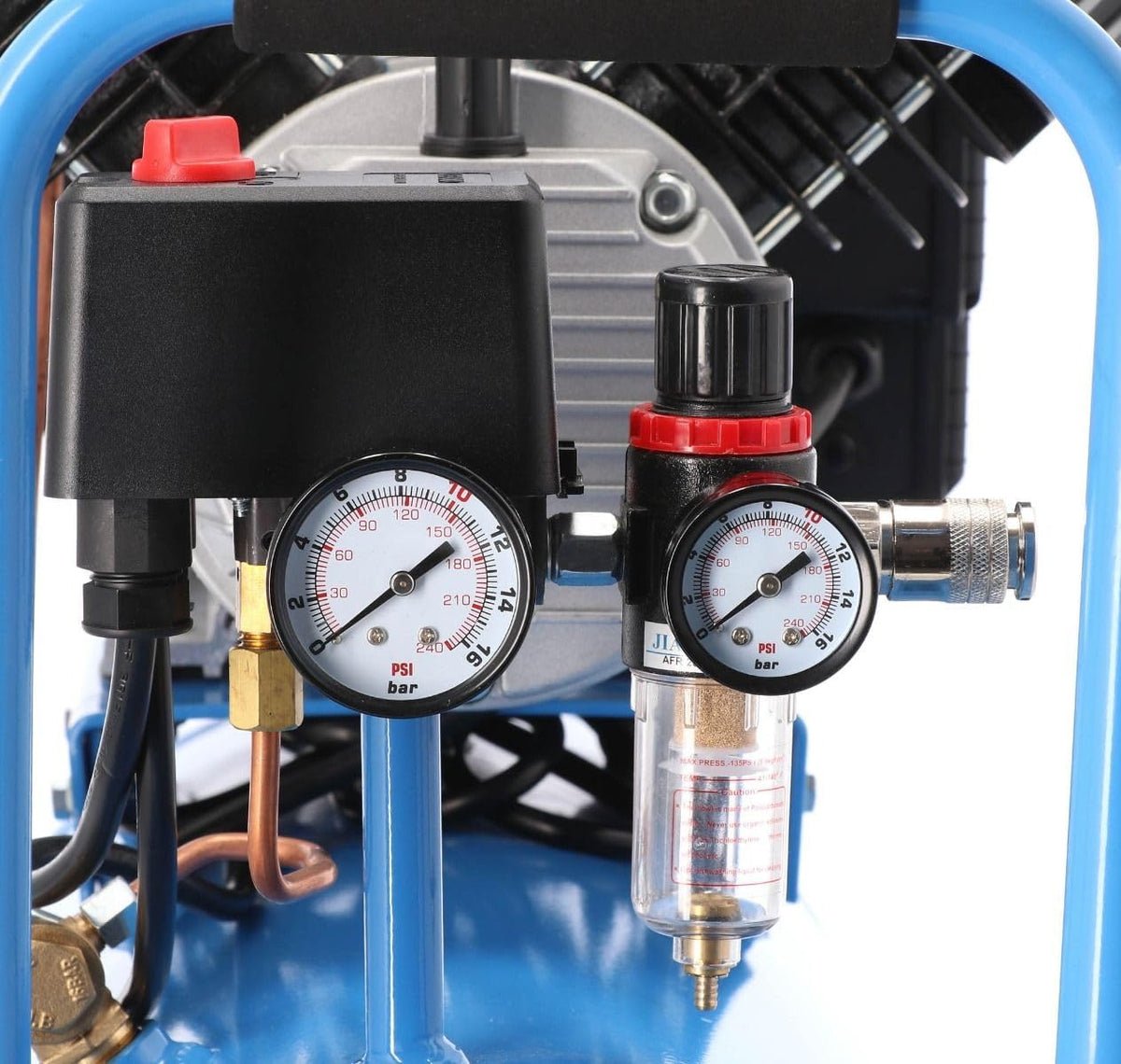 Compressor – Luchtcompressor – Persluchtcompressor – Mobiele Compressor – Oliegesmeerde Compressor – 50 Liter Drukvat – 3 pk 10 Bar