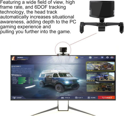 Head sight tracker voor TrackNP / IR 5 6DOF Head Tracking Gaming Professional Head Posture Optical Infrared Tracking System, Game Controller als VR Voor ArmA DCS DiRT F1 Euro Truck Flight Simulator
