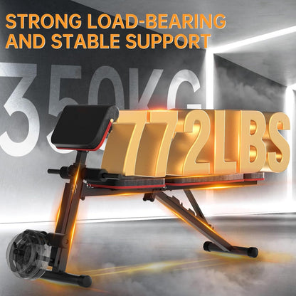 JOROTO Gewicht Bench Verstelbare, Opvouwbare Workout Bench Press, 350KG Belasting Krachttraining Banken voor Home Gym Full Body Workout, Romeinse Stoel Halter Bank