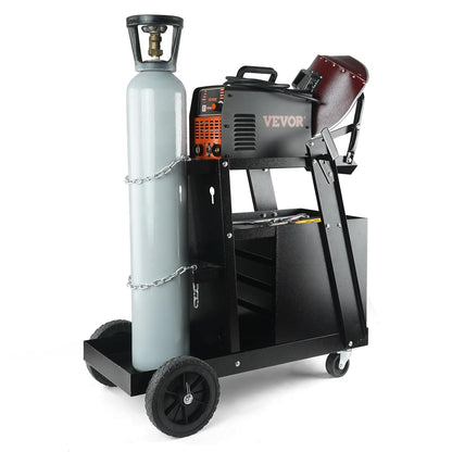 Lastrolley – Laskar – Lastaakwagen – Laswagen – Lasgereedschap Trolley – 4 Laden Opbergruimte – Draagkracht Tot 120 Kg