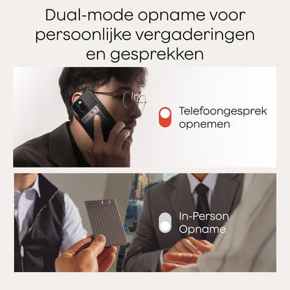 Digitale AI-spraakrecorder – Dictafoon – Voice Recorder – Audio Recorder – Opnameapparaat – Sterrenlicht Met Zwarte Hoes – Transcriptie In 112 Talen – Tot 30 Uur Opnametijd En 64 GB Opslag