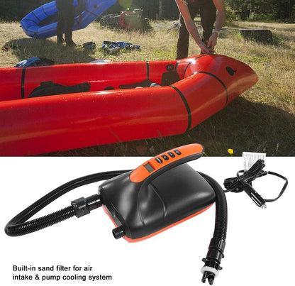 Luchtpomp, draagbare digitale 12-V-hogedrukluchtpomp, pomp voor opblaasbare stand-up padddle-boards, boten, kajak, superlicht gewicht (4 lbs)