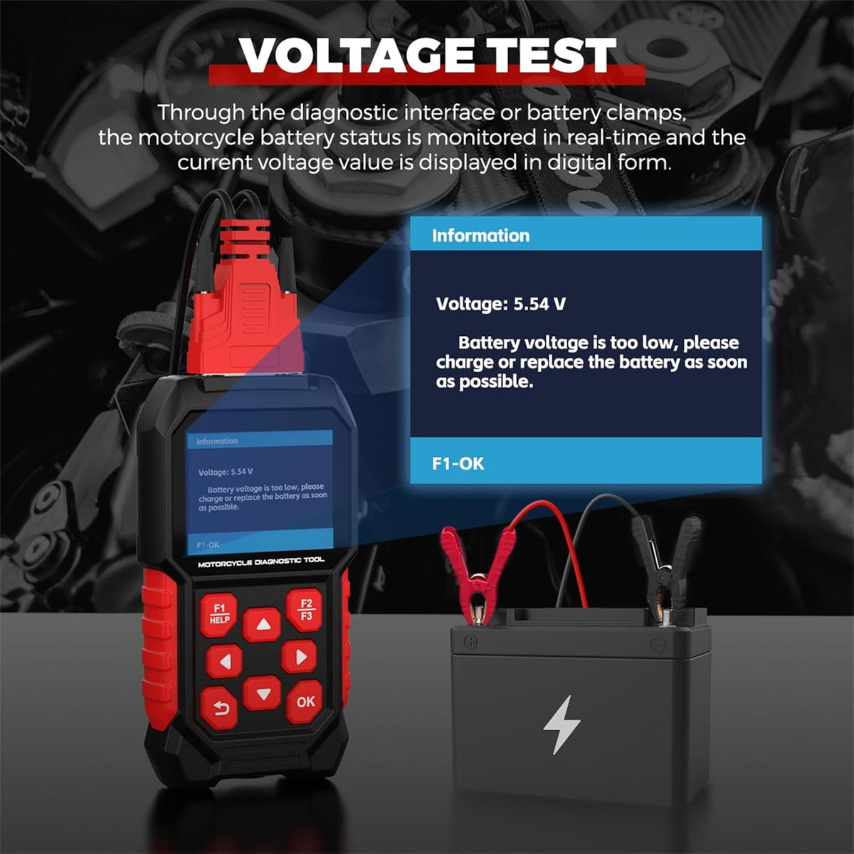 Motorfiets Diagnostisch Gereedschap – Motorfiets Scantool – Code Lezer – Diagnose Scanner – Motorfiets Scanner – Breed Compatibel Met Diverse Merken – Eenvoudig Foutcodes Uitlezen En Wissen