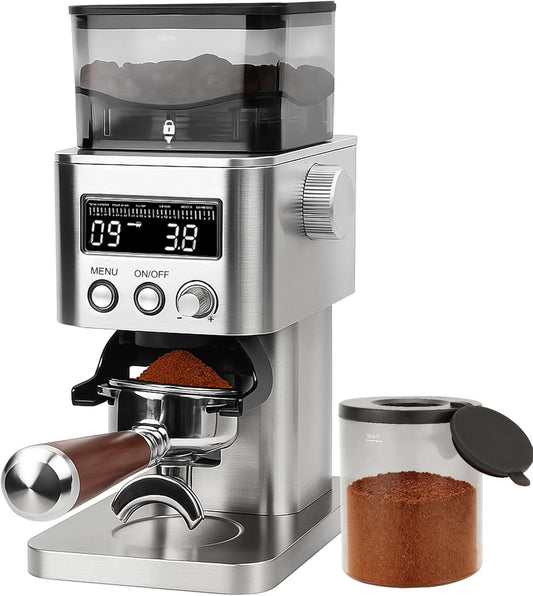 Elektrische Koffiemolen – Koffiemaler – Bonenmaler – Koffiegrinder – Espressomolen – RVS Kegelmaalwerk – 31 Maalgraadinstellingen
