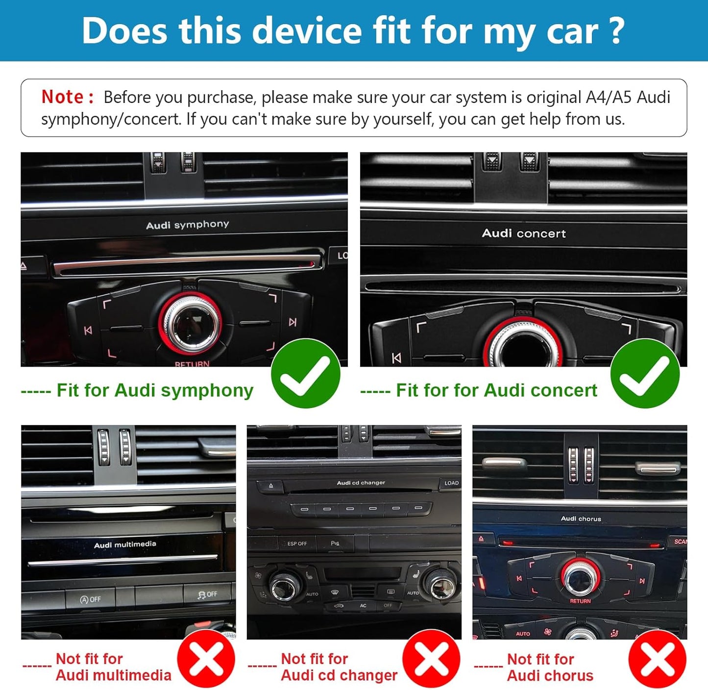 Ninetom Wireless Carplay & Android Car, Car Radio 12.3'' Touch Screen for 2009-2015 Audi A4 A5 S4 S5 with 2G MMI System, Supports Mirrorlink, Camera, Navigation - QUORE