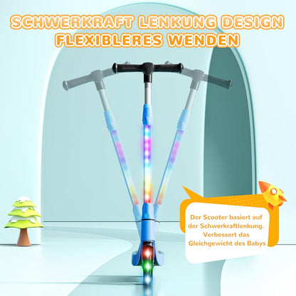 SISIGAD E-step voor kinderen van 6 tot 10 jaar, met knipperende ledlampen en 3 instelbare hoogtes, elektrische step voor kinderen, 45 W motor, max. 10 km/u, maximale belasting 70 kg