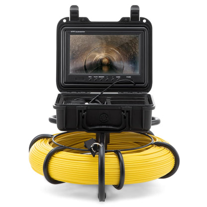 VEVOR Inspectiecamera, 120 m, 720 p, kanaalcamera, 130 graden, endoscoopcamera, 12 V, 4500 mAh, lithium-accu, 6 uur, buisinspectiecamera, IP68, voor afvalwaterkanalen, afvalwatersystemen, afvoeren