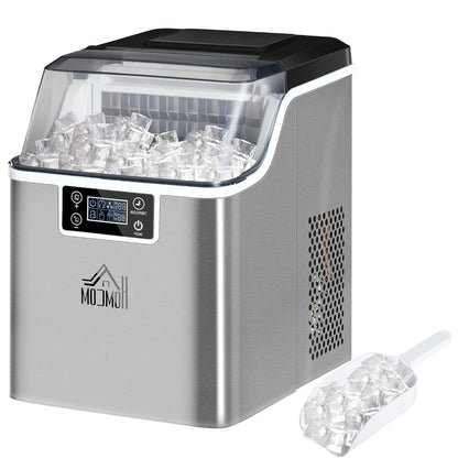 IJsblokjesmachine – IJsblokjesmaker – IJsbereider – Ijsmachine – IJsproducent – Tot 20 kg ijs per 24 uur – RVS behuizing met LCD-display