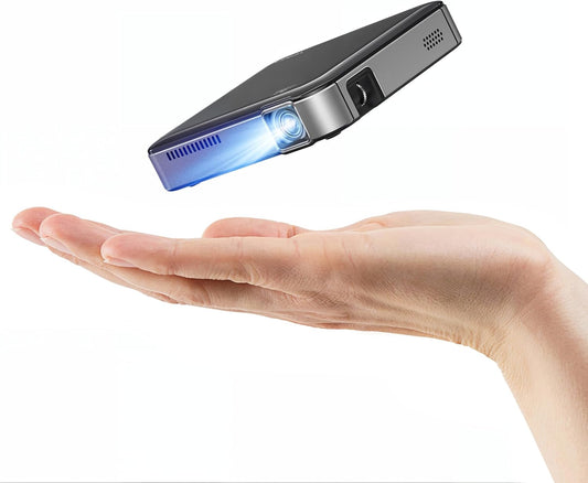 YOTON Y200 Mini DLP Projector, Mobile, Silent, Home Theater, Portable, 1080P Support, 150ANSI, Built-in Battery, High Capacity, Compatible with HDMI/Chromecast/PS5/TV Stick/Switch/Tablet