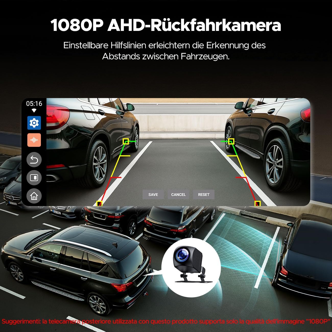 CarPlay Scherm – Android Auto Display – Multimediaspeler – Touchscreen Navigatie – 10,25 Inch – 1080P Achteruitrijcamera – Draadloos Bluetooth & Wi-Fi