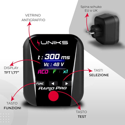 Uniks Multifunctioneel in zakformaat voor de inspectie van elektrische installaties - RAPIDPRO