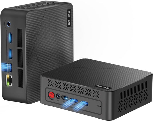 Mini PC – Mini Computer – Compacte Desktop – Kleine PC – Werkcomputer – AMD Ryzen 5 3550H 16GB DDR4 RAM 512GB NVMe SSD – Triple 4K Display – Stille Koeling