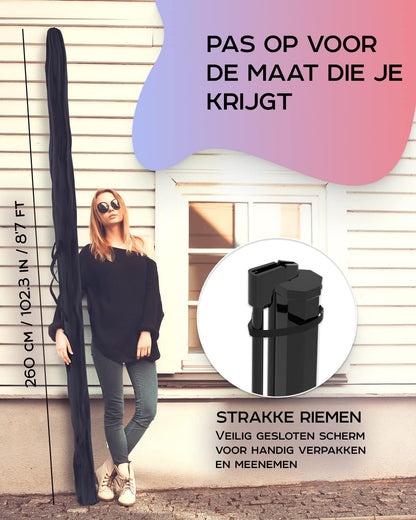 PropVue Projectiescherm met standaard, 100-120 inch (ca. 254-305 cm) projectiescherm voor binnen en buiten, voor film- of kantoorpresentatie, instelbaar van 16:9 tot 4:3, HD-premium kreukvrij statiefscherm